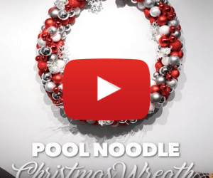 Pool Noodle Holiday Wreath