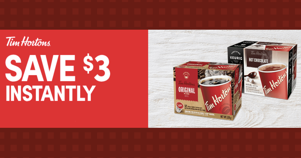 Save $3 On Tim Hortons Products