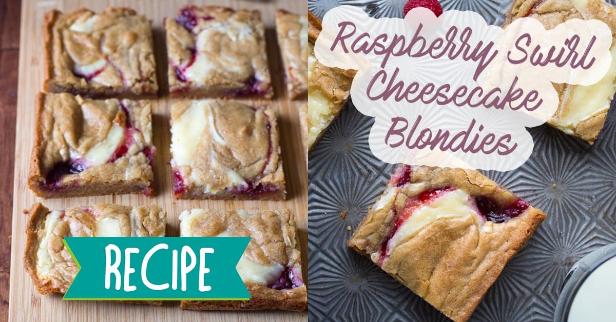 raspberry cheesecake blondies