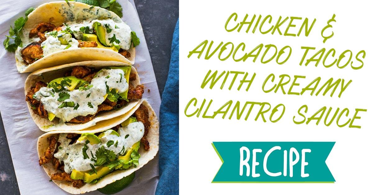 chicken avocado tacos