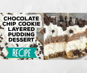 Chocolate Chip Cookie Layered Pudding