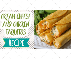 Cream Cheese and Chicken Taquitos