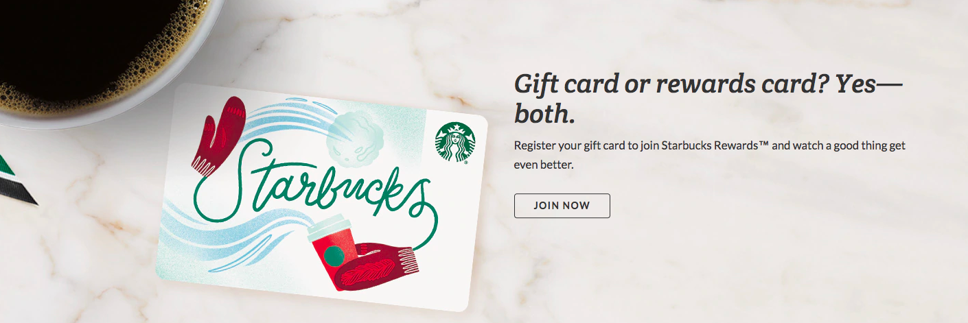 starbucks rewards join now 