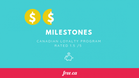 Milestones rewards rated by Free.ca loyalty programs canada