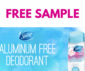 Free Secret Deodorant