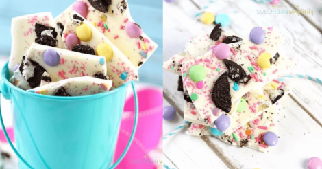 easter cookie bark