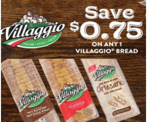 Villaggio Coupon: $0.75 Off