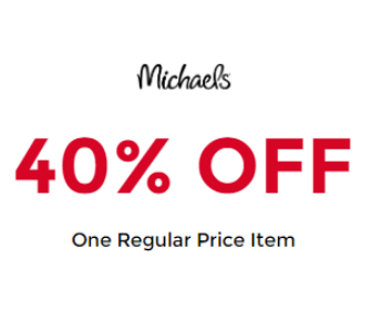 Save 40% on an Item at Michaels