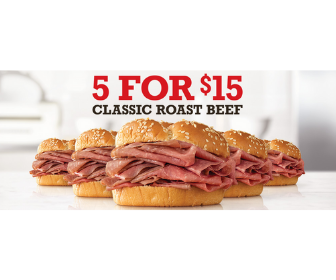 Arby’s: 5 Sandwiches for $10