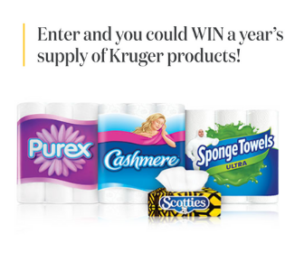 Win a Year Supply of Free Products from Kruger