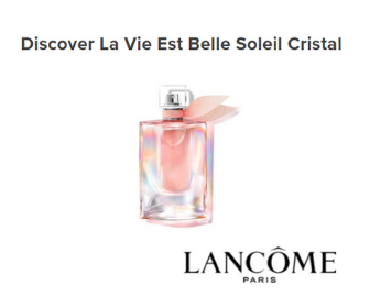 FREE La Vie Est Belle Soleil Cristal Free Sample