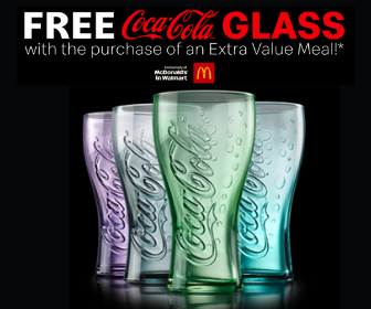 FREE Limited Edition Coca-Cola Glass from McDonald’s