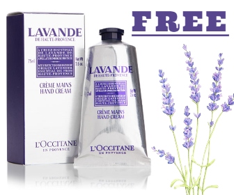 Free L’Occitane Lavender Hand Cream Sample!