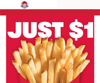 Large Fries for $1 at Wendy’s