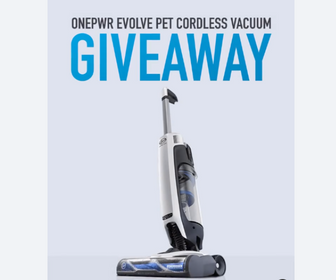Win a Hoover ONEPWR Evolve Pet Cordless Upright Vacuum!