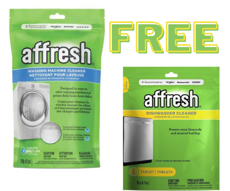 Free Sample Of Affresh Dishwasher Cleaner Or Washing Machine Cleaner