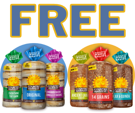 Claim A Free Loaf or Bagels From Country Harvest