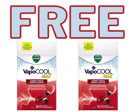 FREE Vicks VapoCool Drops Cherry 40ct