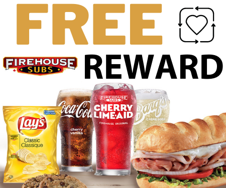 Sign Up To Get A FREE Large Drink From Firehouse Subs