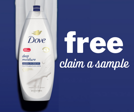 Free Dove Deep Moisture Body Wash Sample