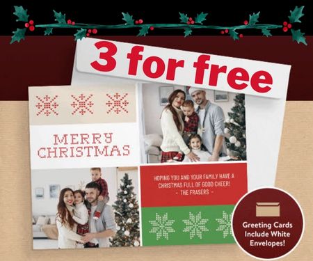 3 Free Greeting Cards from Walmart Photo Centre