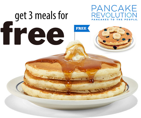 Join The Pancake Revolution & Get 3 Free Meals