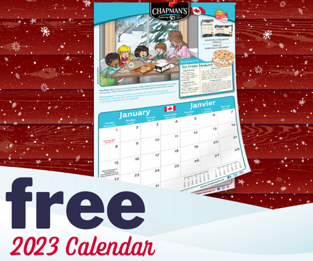 Free 2023 Calendar From Chapman’s Ice Cream