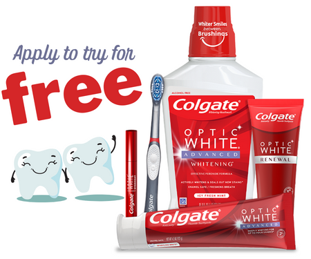 Free Colgate Oral Care Products Available