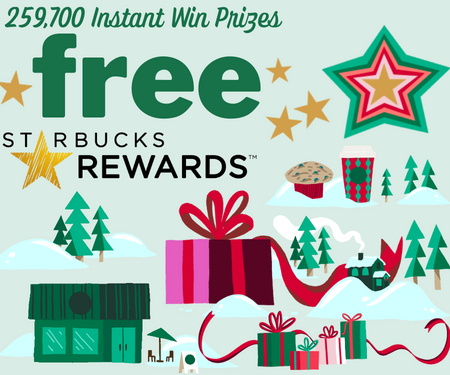 Over 259,700 Instant Win Starbucks Prizes