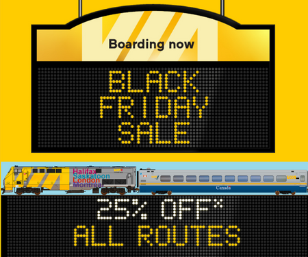 VIA Rail Black Friday Sale On NOW