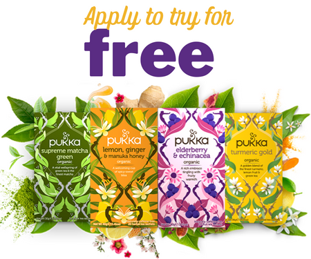 Apply For Your Free Pukka Tea Samples