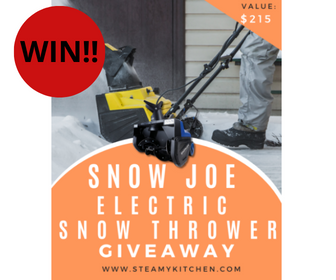 Win a Snow Joe Electric Snow Thrower