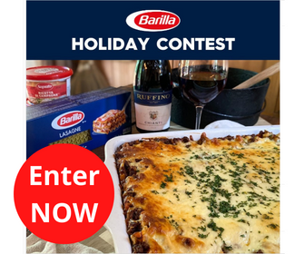 Win a Year’s Supply of Premium Barilla Pasta