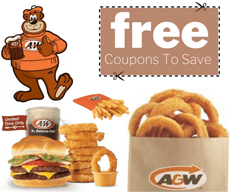 Free A&W Coupons