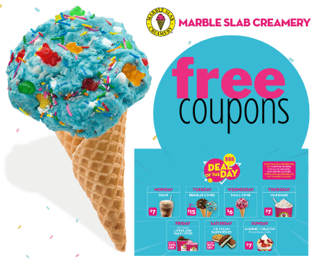 Free Marble Slab Creamery Coupons