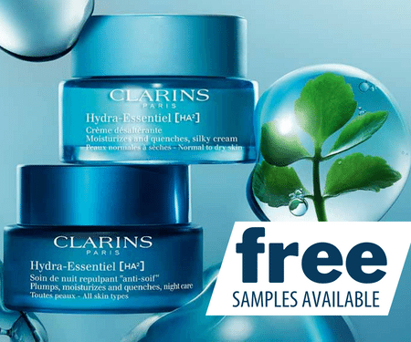 Free Clarins NEW Hydra-Essentiel Day & Night Cream Sample