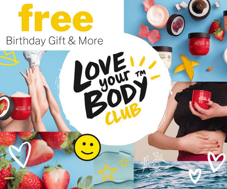Free Birthday Gift From The Body Shop
