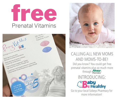 Free Prenatal Vitamins From Sobeys Pharmacy