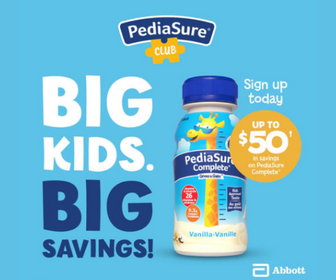 Join The PediaSure Club & Get Up to $50 In Savings