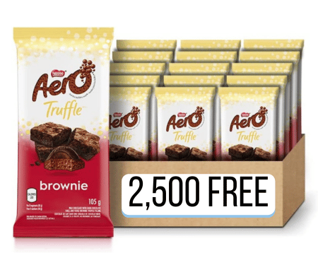 Free AERO Truffle Get A Full Sized Chocolate Bar