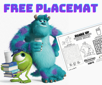 Monster’s University Free Printable Placement