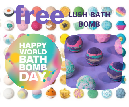 Get A FREE Bath Bomb from LUSH on April 27th
