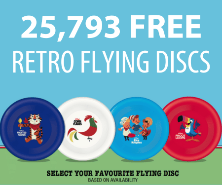 Get a Free Kellogg’s Retro Flying Disc