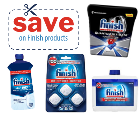 Coupon: Save $5 on Finish Dishwasher Detergents