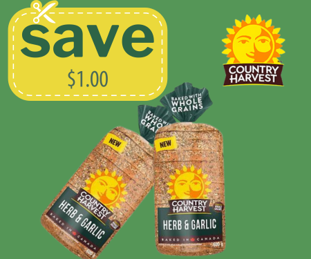 Country Harvest Garlic and Herb Loaf: $1 off Coupon