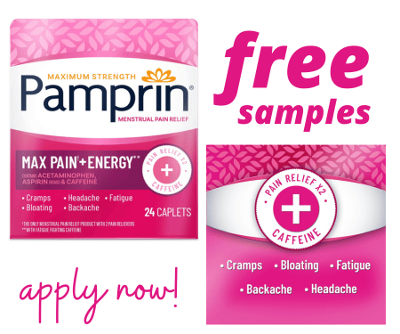 Free Pamprin Max Pain + Energy: Apply Now