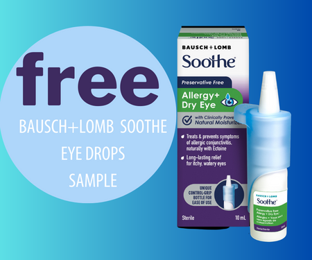 FREE Samples of Bausch + Lomb Soothe Eye Drops