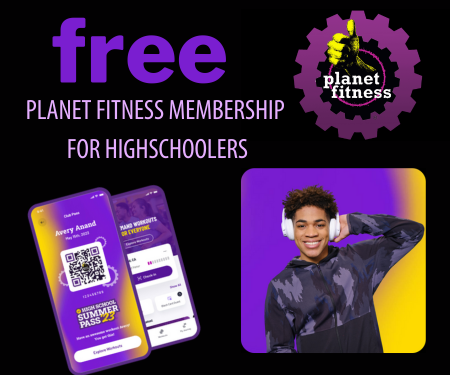 Free Planet Fitness Membership for High Schoolers