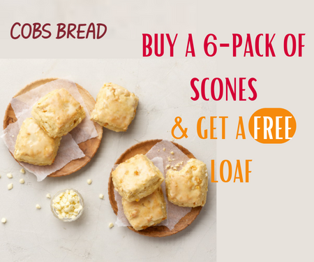 Free Loaf When you Purchase a 6-pack of Scones