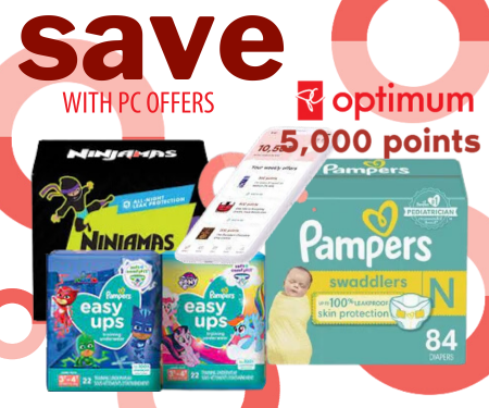PC Optimum Pampers Offers – Load $5 in Points